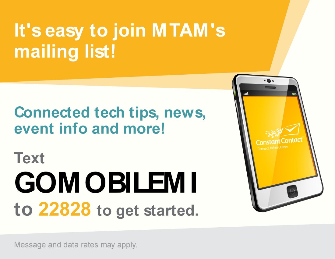 MTAM CEO/Executive Director Speaking Engagements - mtam_text2join-001